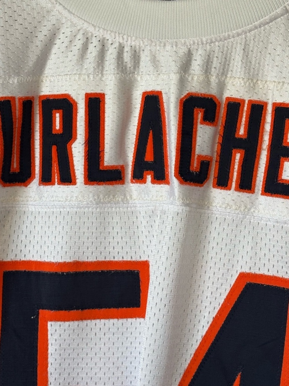 Vintage 2000’s Reebok Brian Urlacher Chicago Bears Authentic Pro Jersey Size 54 - Picture 9 of 9
